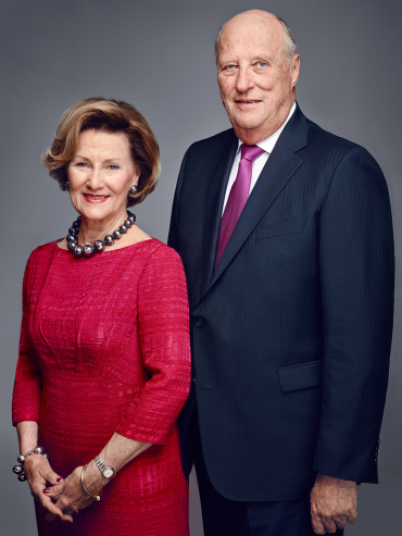 Deres Majesteter Kongen og Dronningen. Foto: Jørgen Gomnæs / Det kongelige hoff